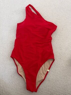 summersalt One-Shoulder Red Swimsuit